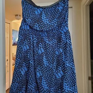 Blue mini dress
